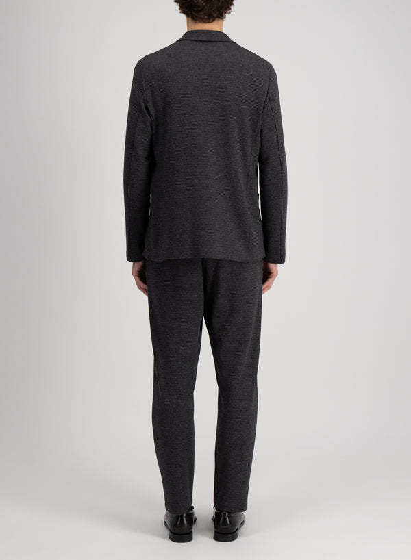 Harris Wharf London Long-sleeved Wool Suit Coat In Black
