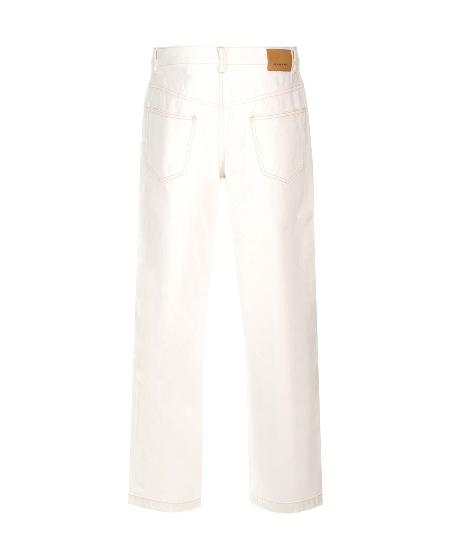 Isabel Marant Logo-patch Jeans In White