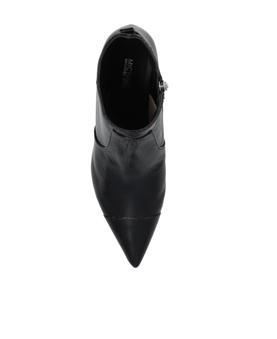 Michael Michael Kors 60mm Kitten-heel Leather Boots In Black