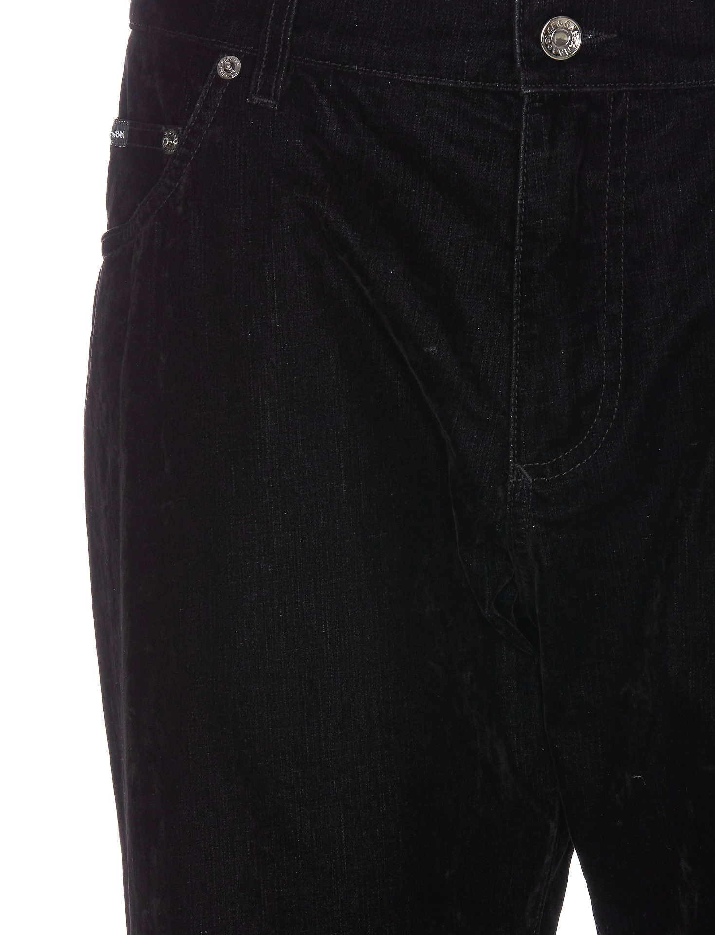 Dolce & Gabbana Men Black Wool Pant In Black