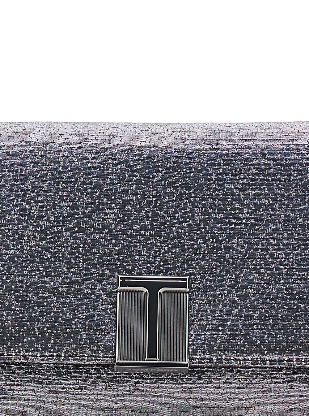 Tom Ford Laminated Pochette With Chain Shoulder Strap