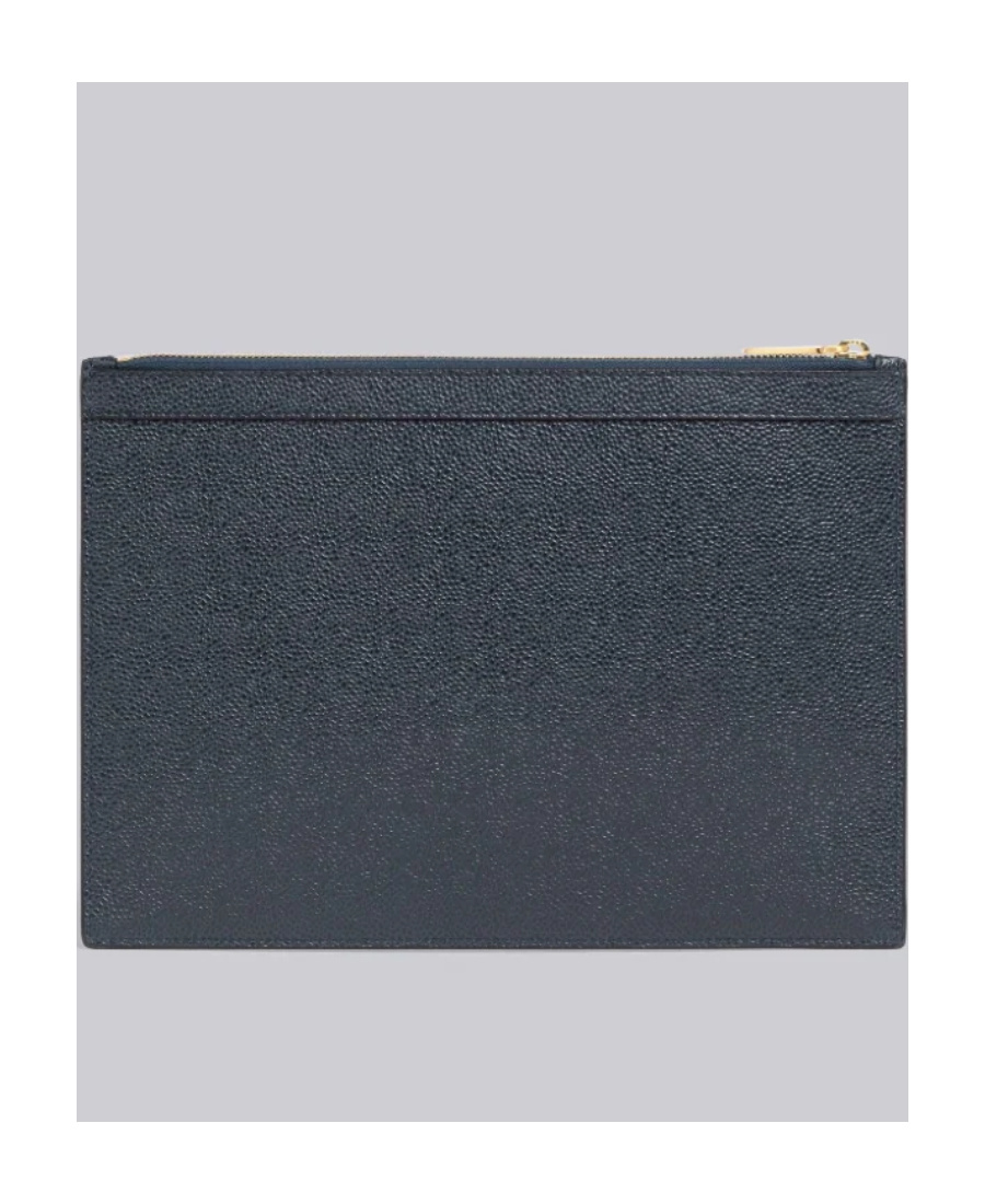 Thom Browne Anchor Embroidered Clutch In White