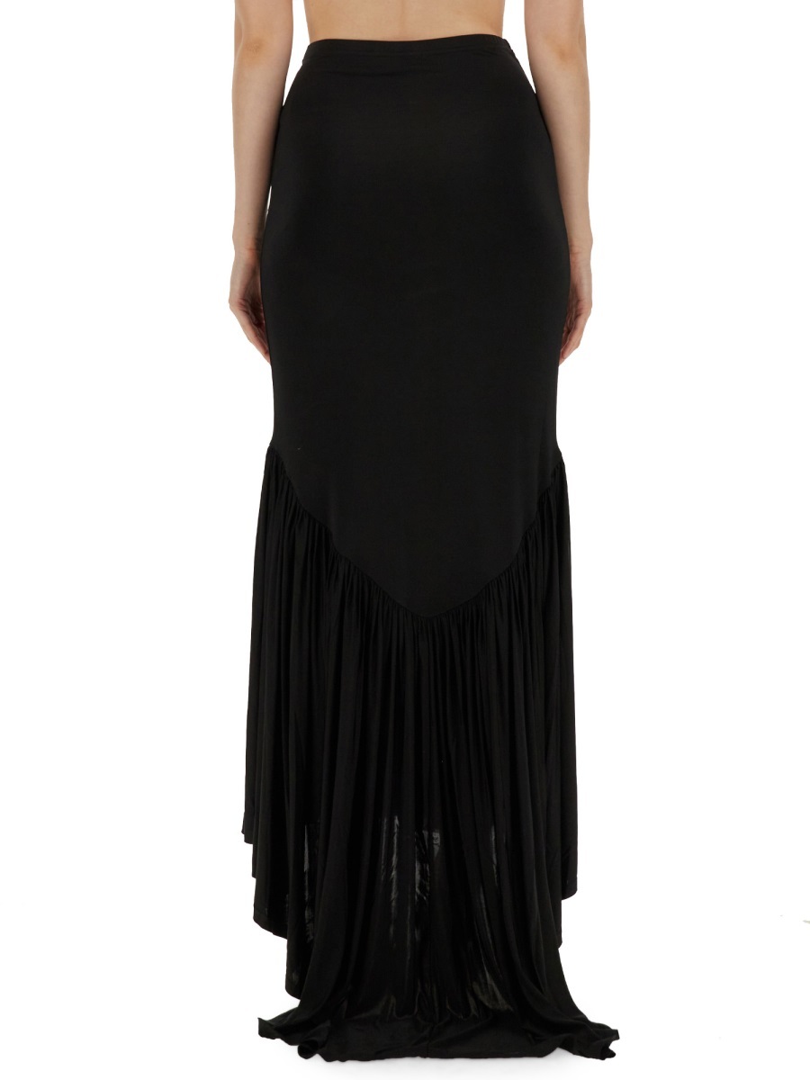 Nina Ricci Jersey Maxi Skirt In Black