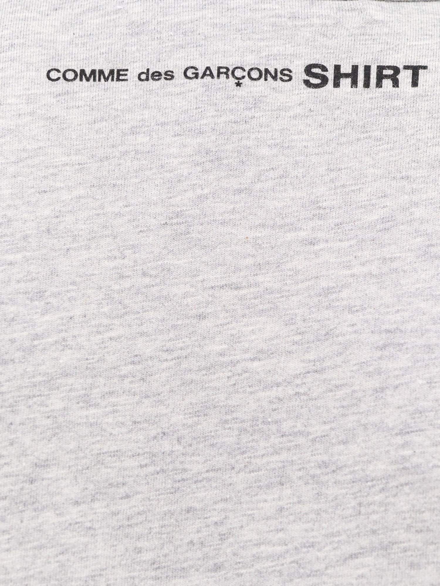 Shop Comme Des Garçons M�lange-effect Cotton T-shirt In Gray