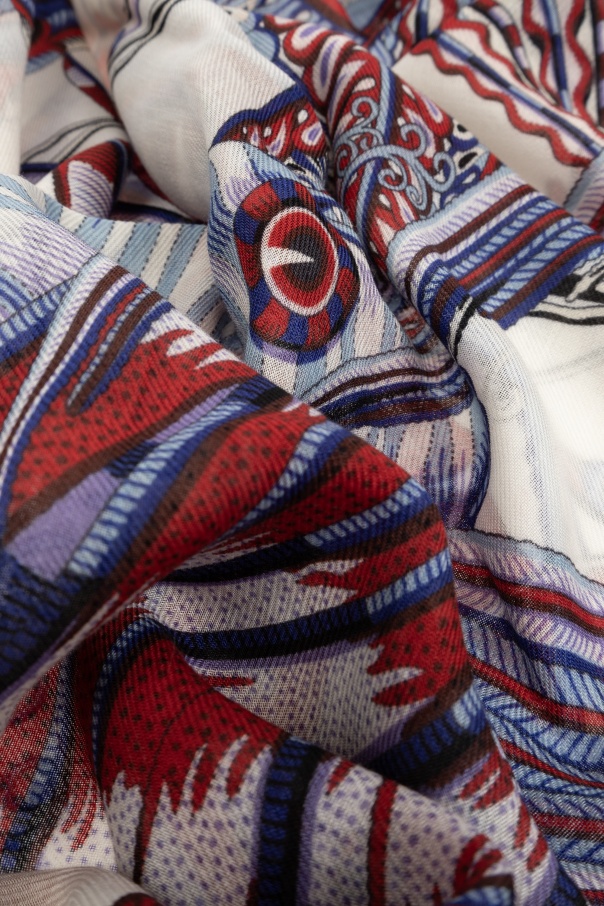 Ferragamo Pattern Scarf In Red
