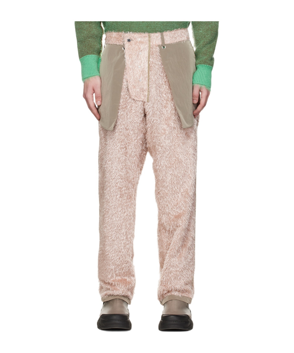 Craig Green Man Pants Light Pink Size M Nylon In Nude