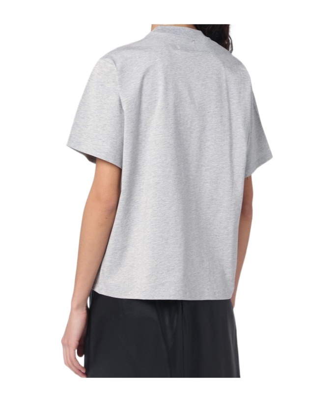 LOULOU STUDIO OPEN-NECKED BLACK SHIRT