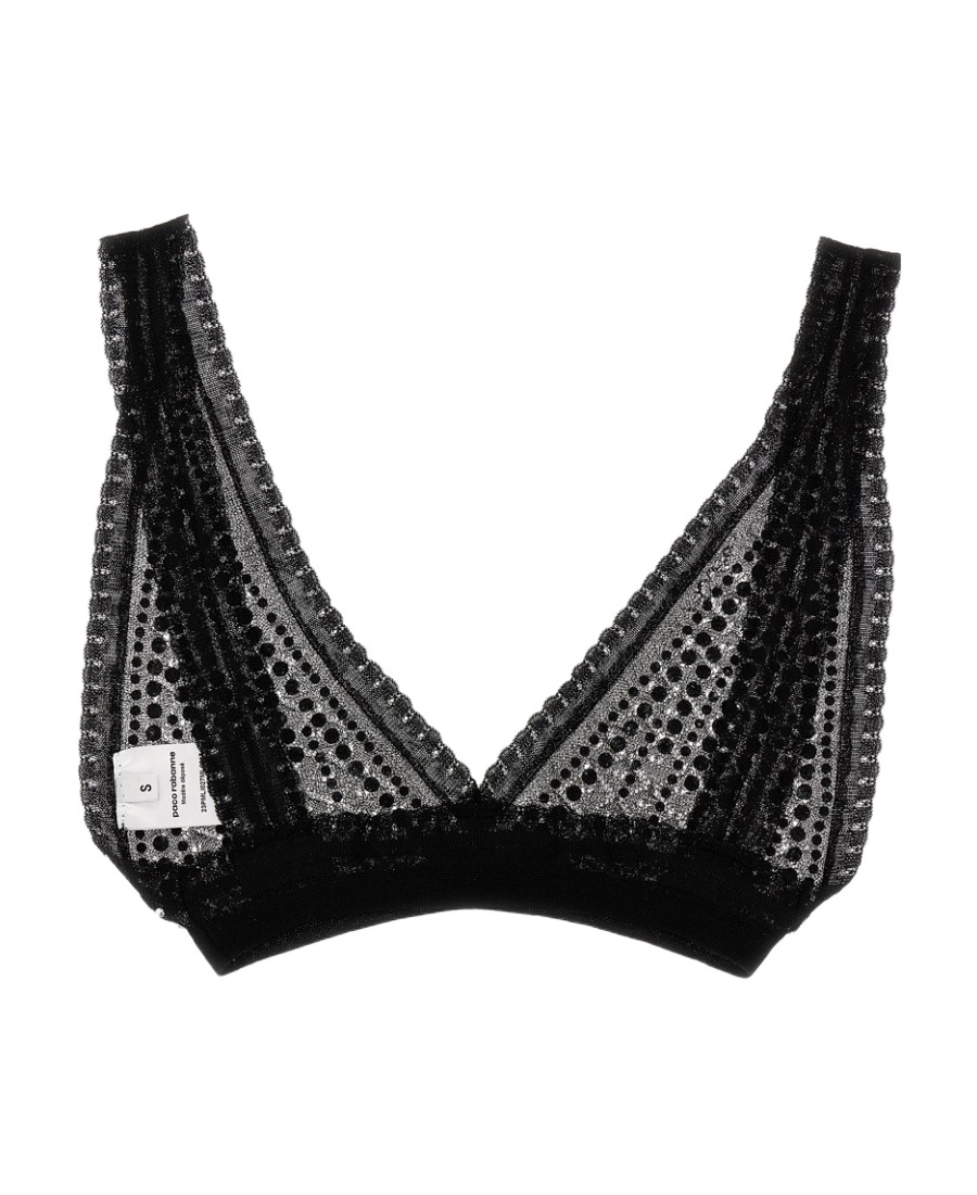 Rabanne Studded Bra In Black