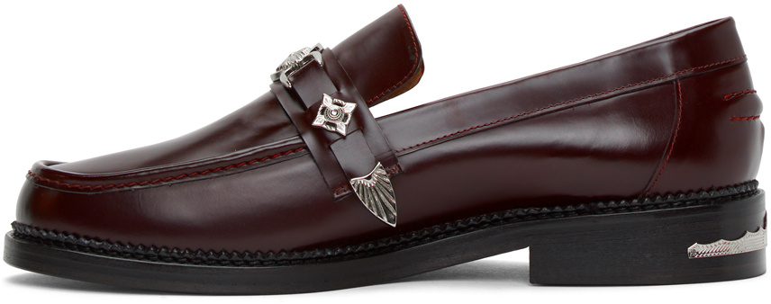 Toga Virilis Hardware Embellished Low Heel Loafers In Black