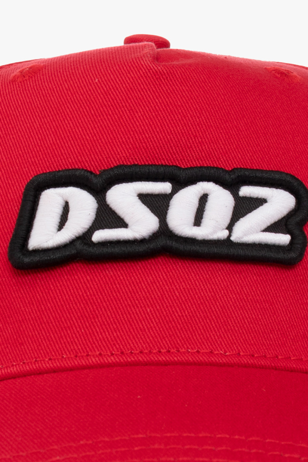 Dsquared2 Logo-patch Cotton Cap In Red