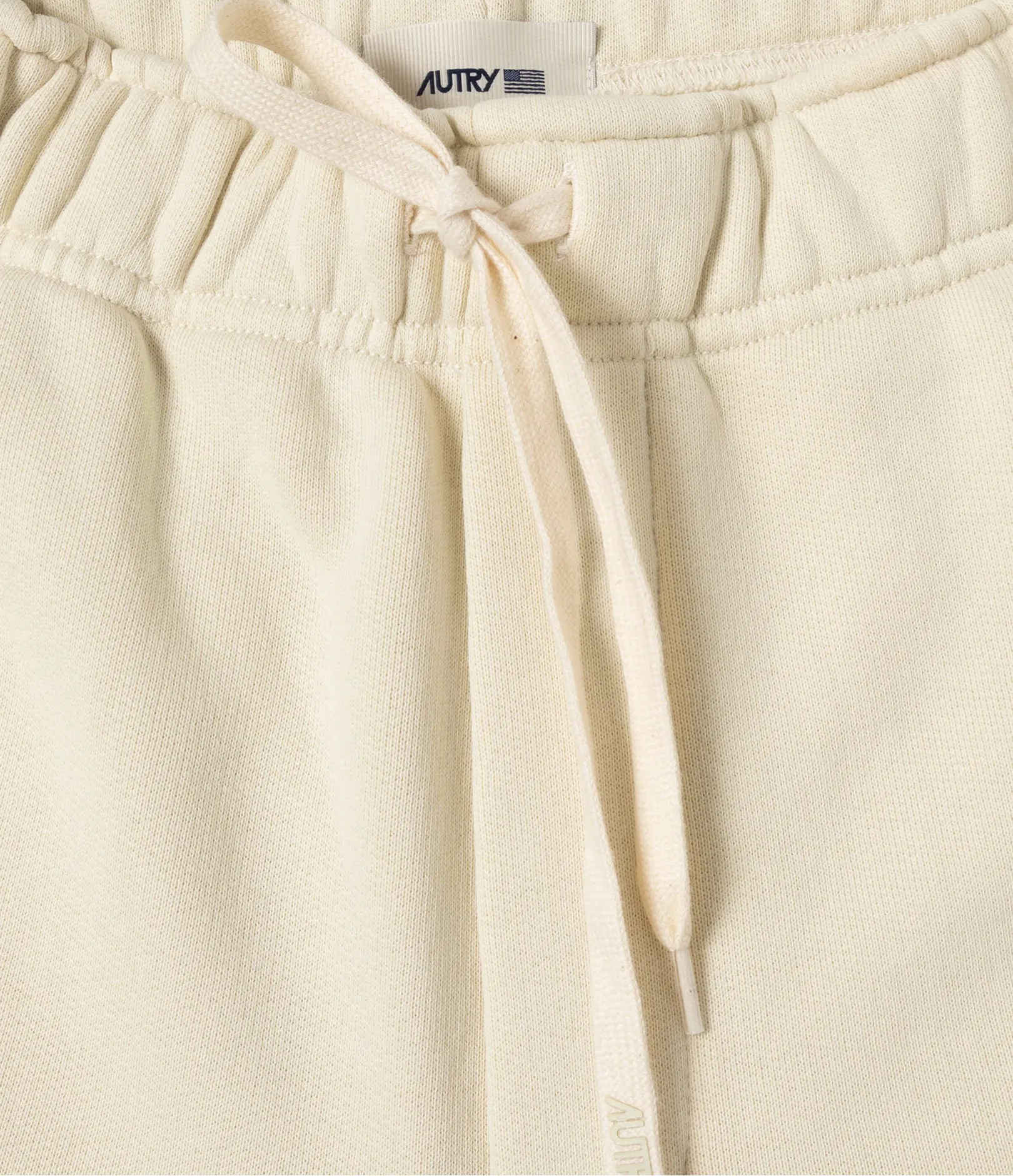 Autry Elastic Waist Casual Pants In Nude