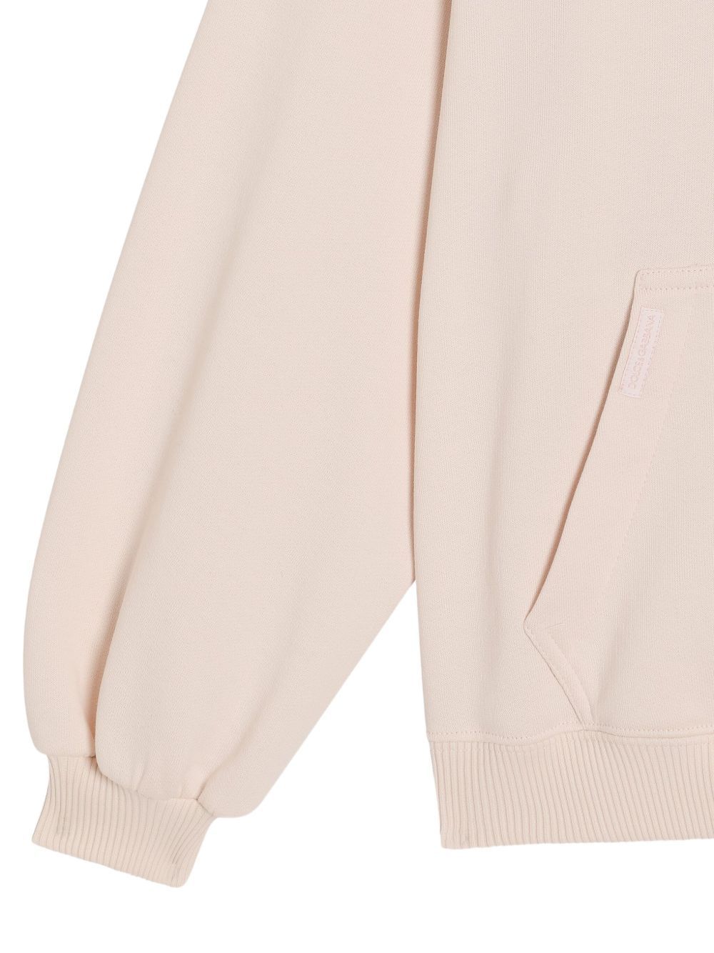 Dolce & Gabbana Logo-embroidered Hoodie In Pink