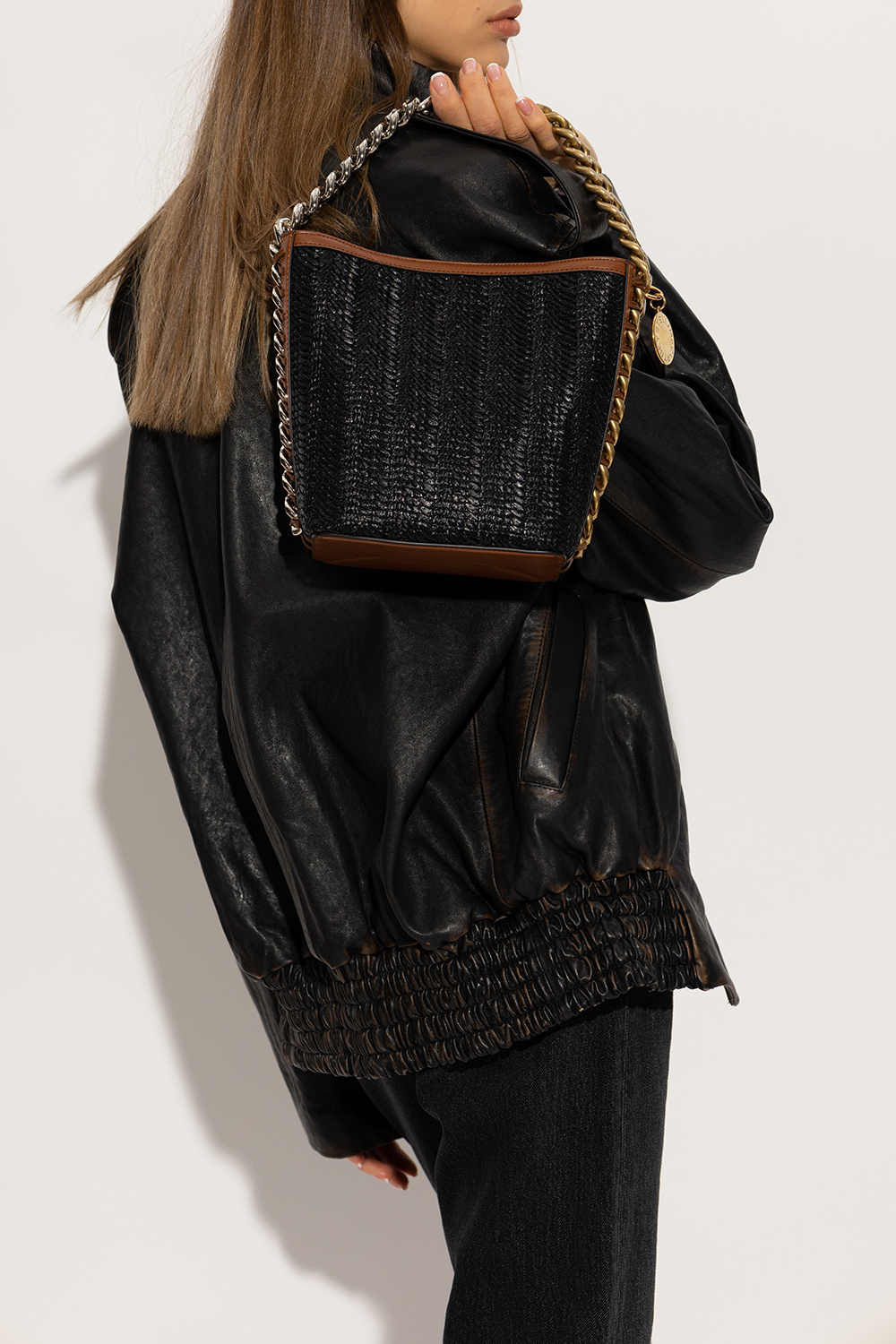 Stella Mccartney Bucket Shoulder Bag In Black