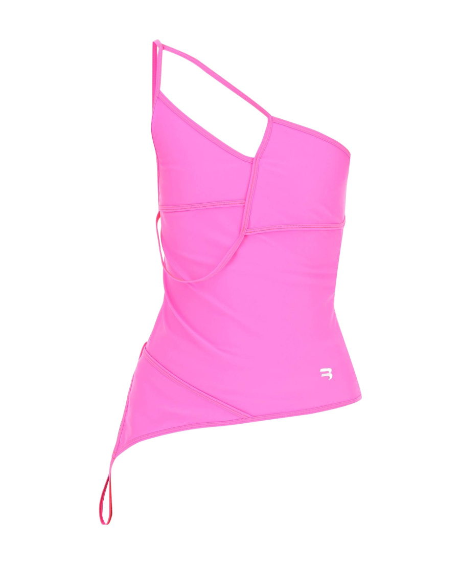 Balenciaga Logo Shoulder Vest In Pink