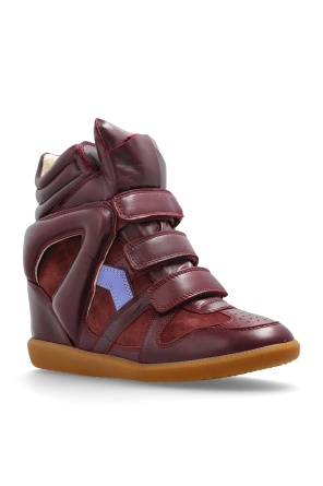 Isabel Marant Round Toe High Top Casual Shoes In Red