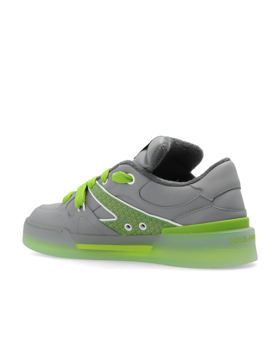 Dolce & Gabbana Modern Low-top Sneakers Featuring Eyelet Detailing In Gray