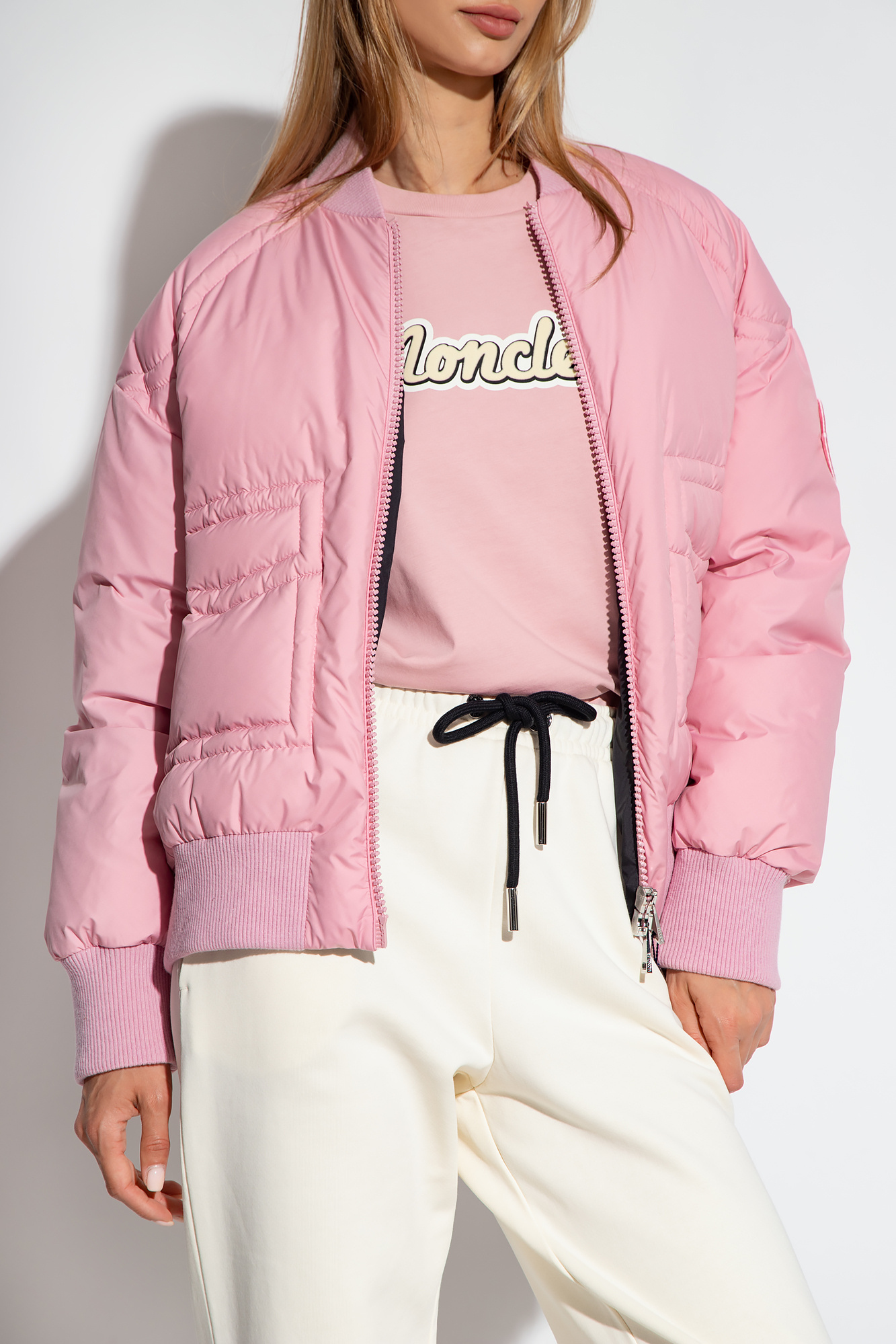MONCLER JUCAR PADDED DOWN BOMBER JACKET