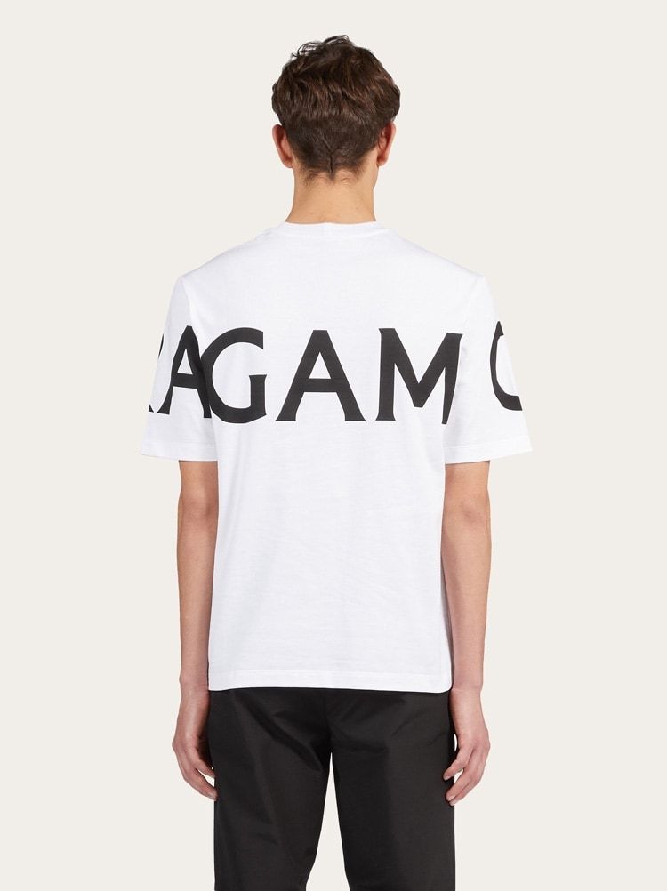 Ferragamo White Oversize Cotton T-shirt In White