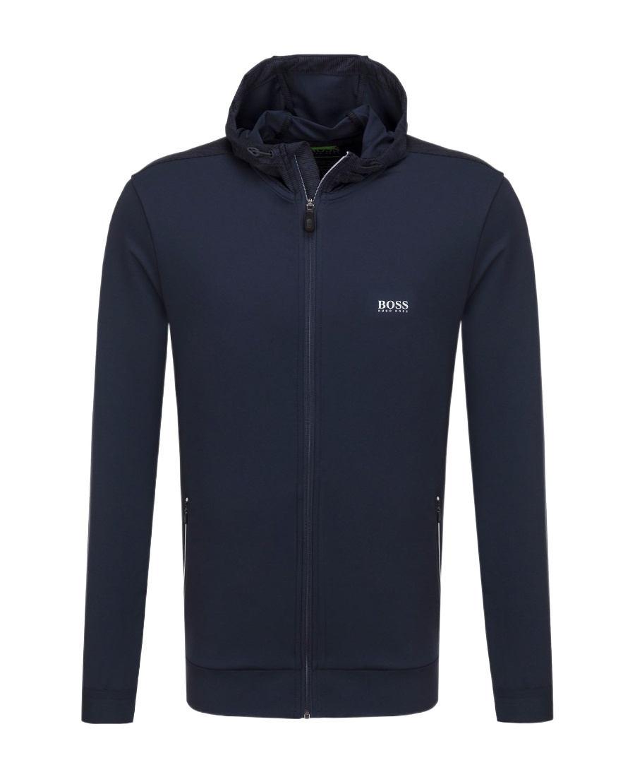 HUGO BOSS LOGO HOODED SWEATER