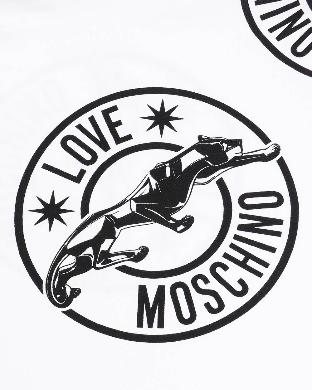 Moschino Logo Details T-shirt In White