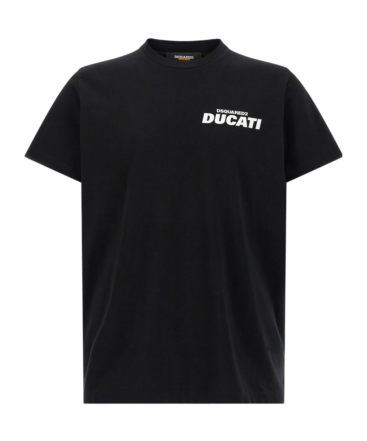 Dsquared2 Ducati Cigarette Fit Cotton T-shirt In Black
