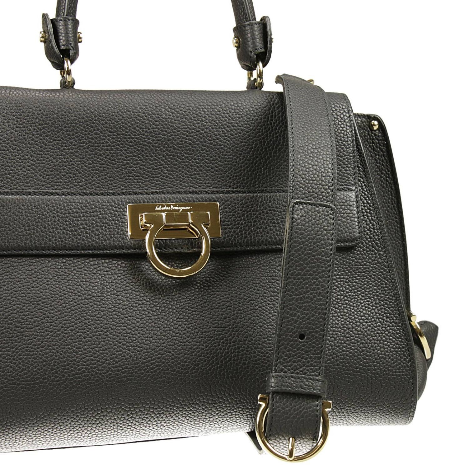 FERRAGAMO LOGO DETAIL HANDBAG