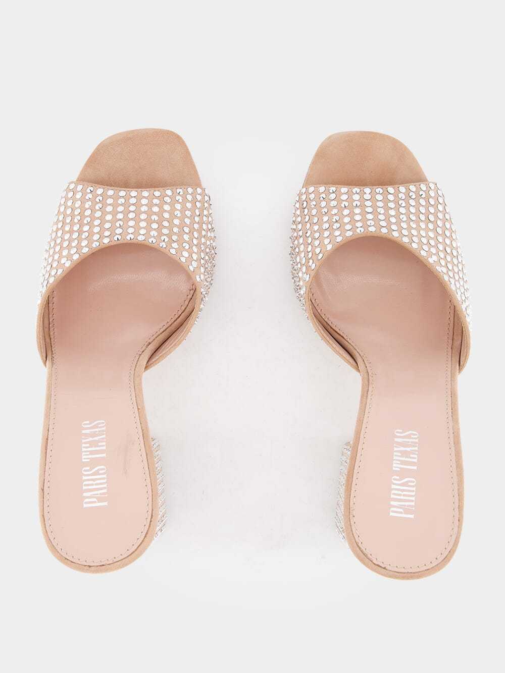 Paris Texas High-heeled Open-toed Muller Shoes