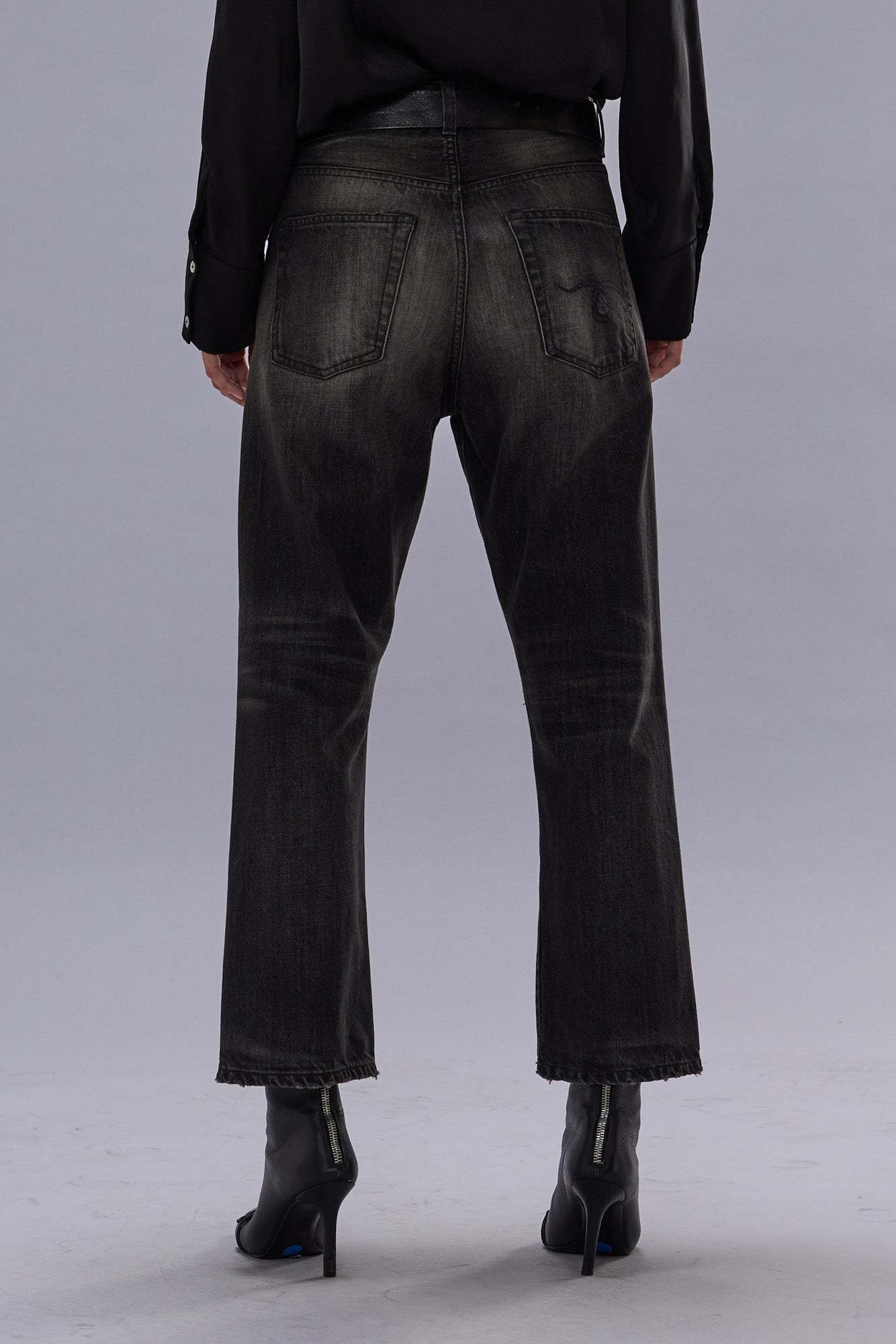 Shop R13 X-boyfriend Jeans In Black