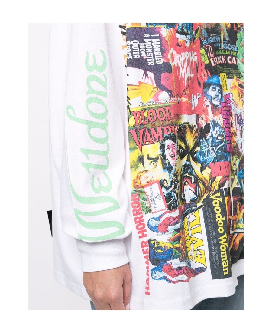 We11 Done Horror Collage T-shirt In Multicolor