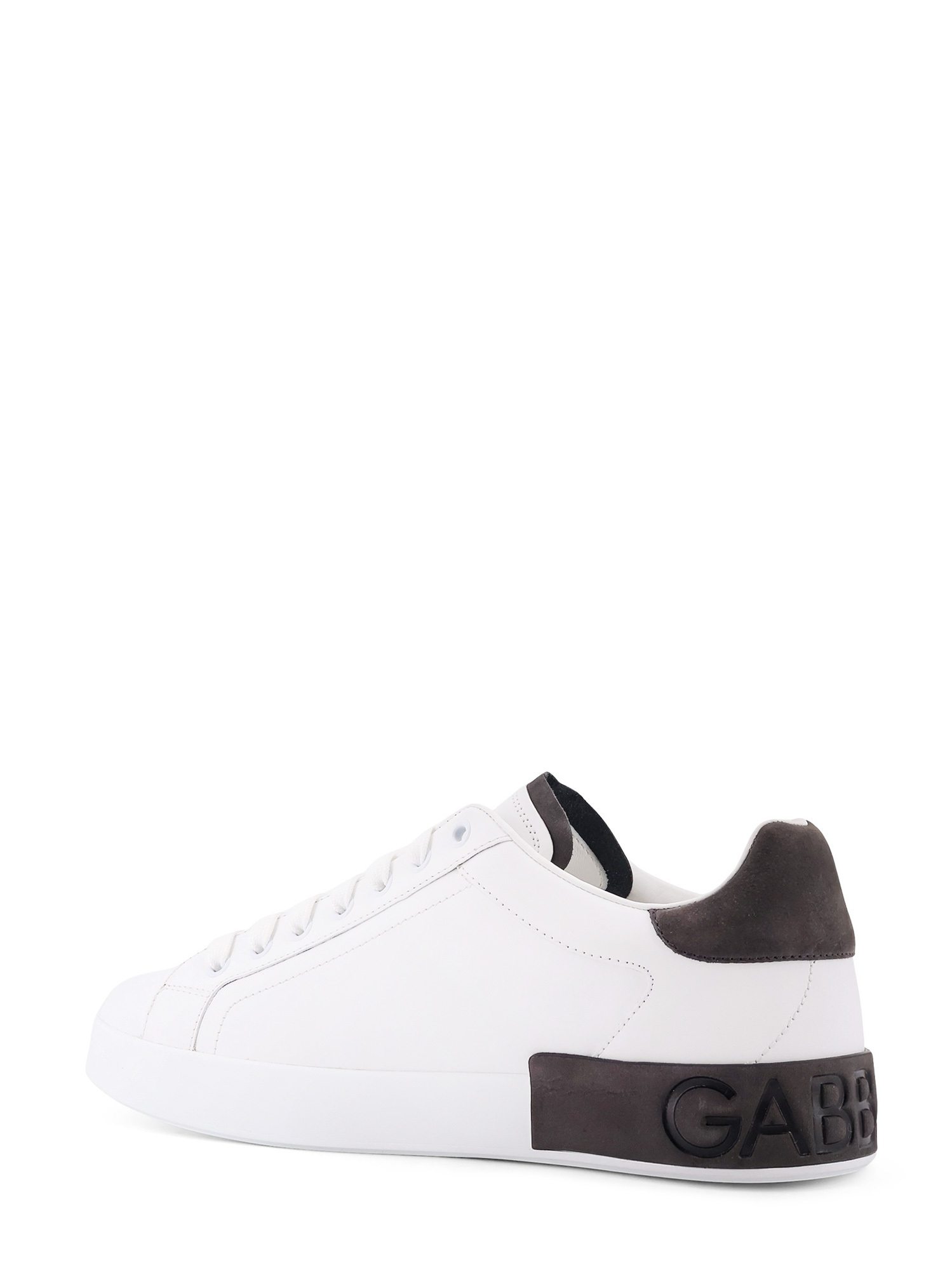 Dolce & Gabbana Sneakers From The Portofino Line In Calfskin In White