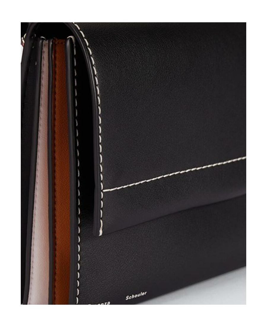 Proenza Schouler Logo Shoulder Bag In Black