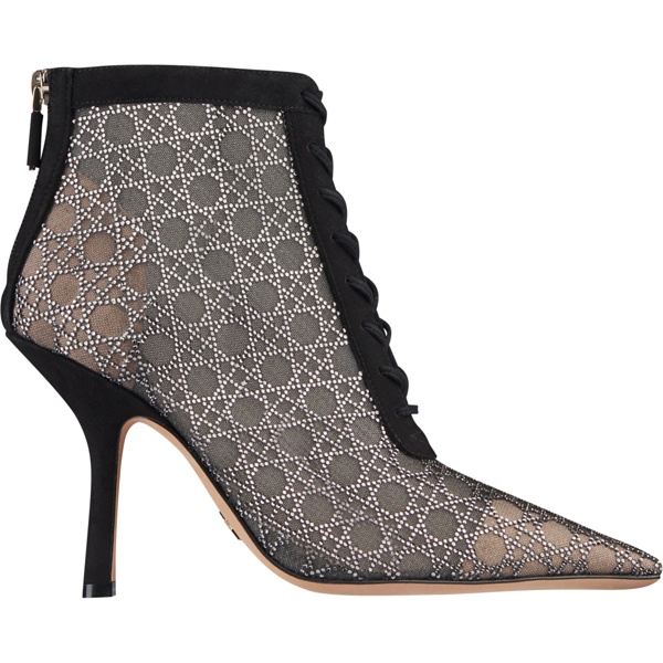 Dior High-heeled Short Boots In Black