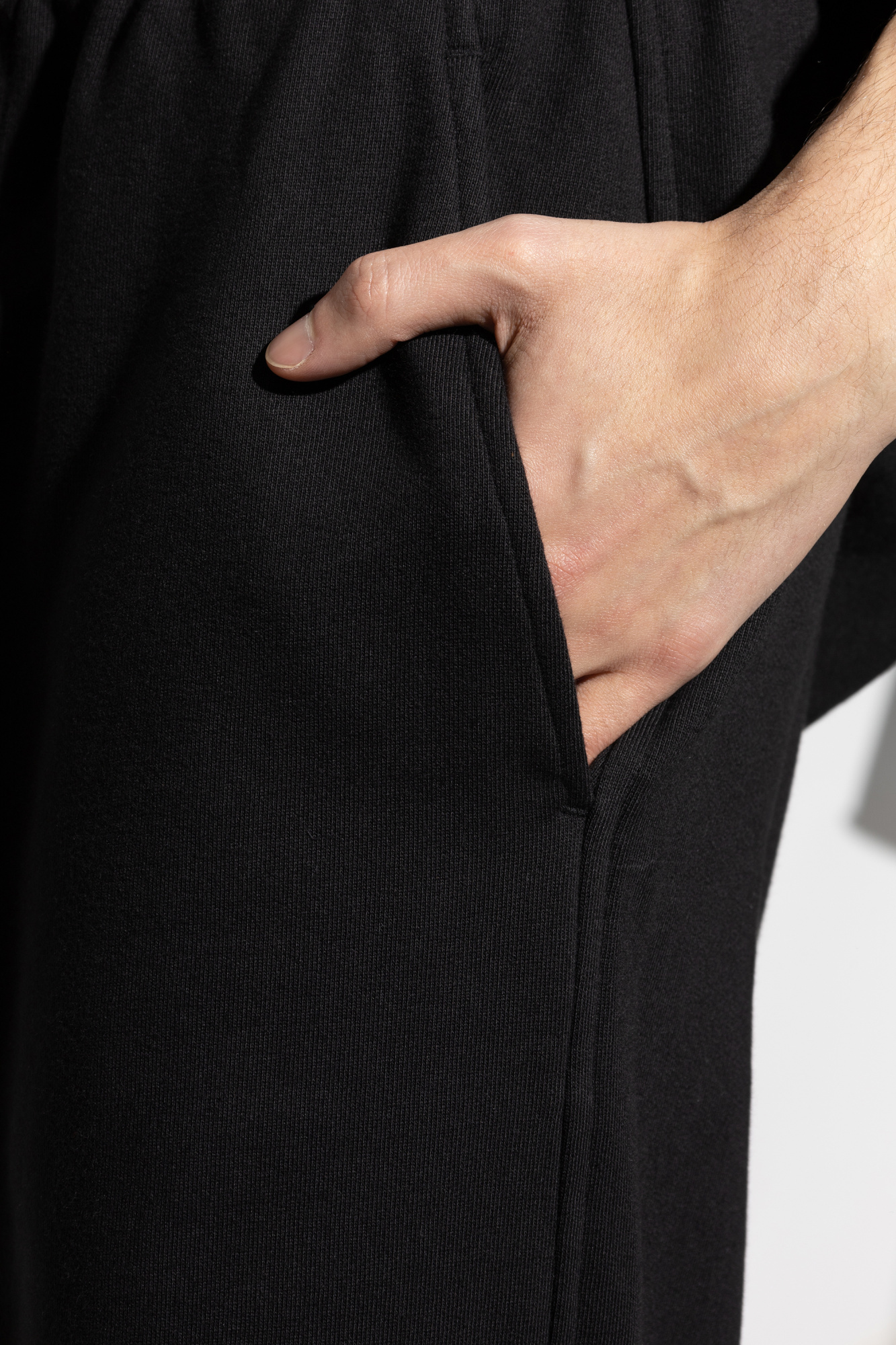 Dries Van Noten Elastic Waist Casual Pants In Black