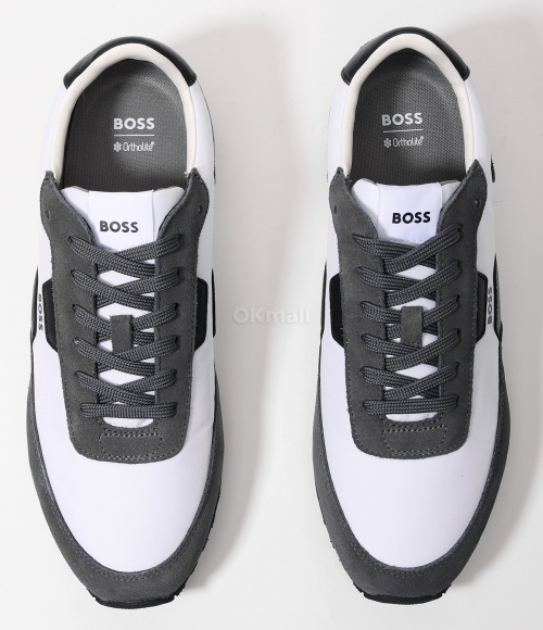 Hugo Boss Lace-up Sneakers In Black