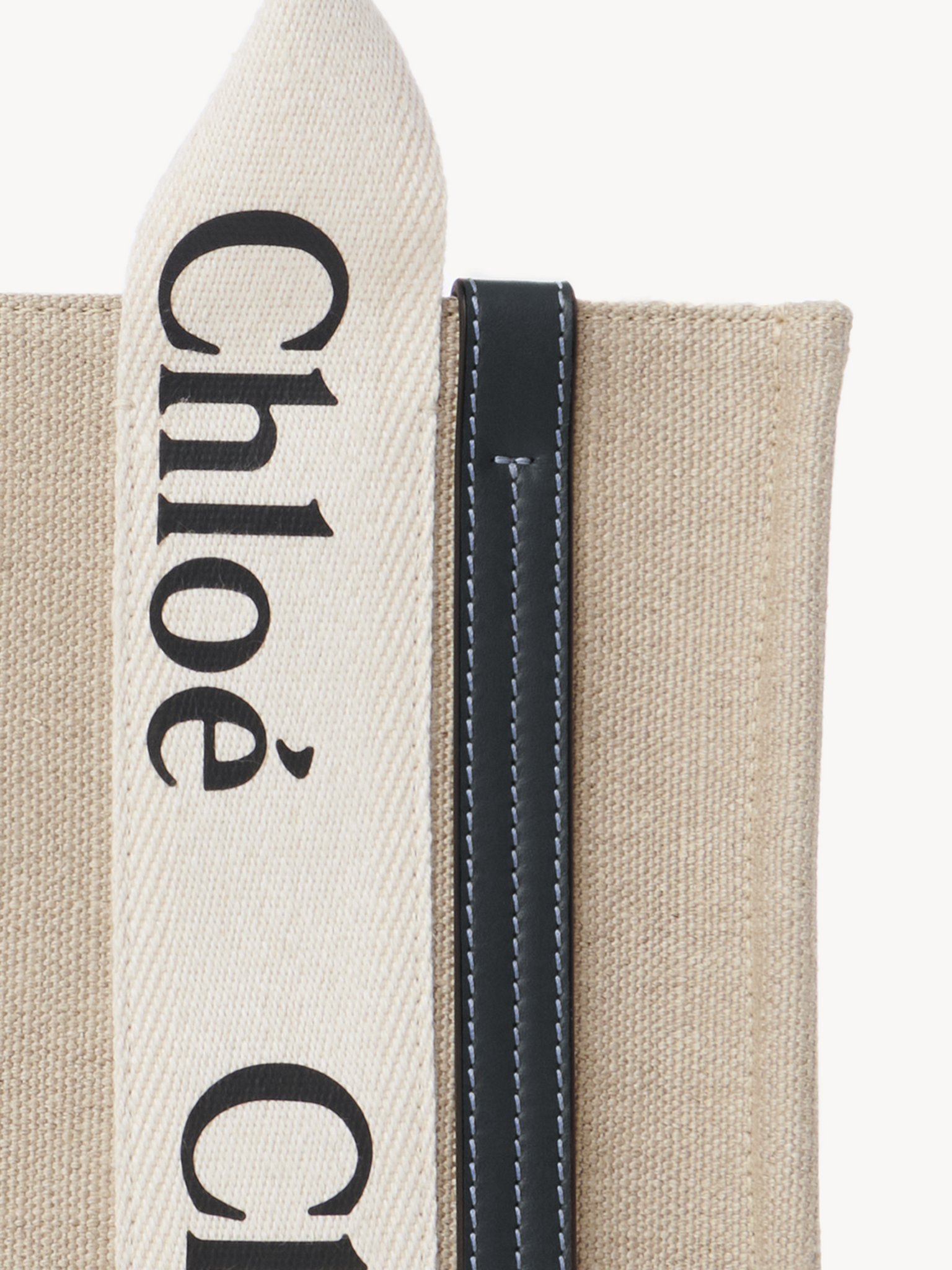 Chloé Chloe Multicolor Fabric Small Woody Shopping Bag In Multi