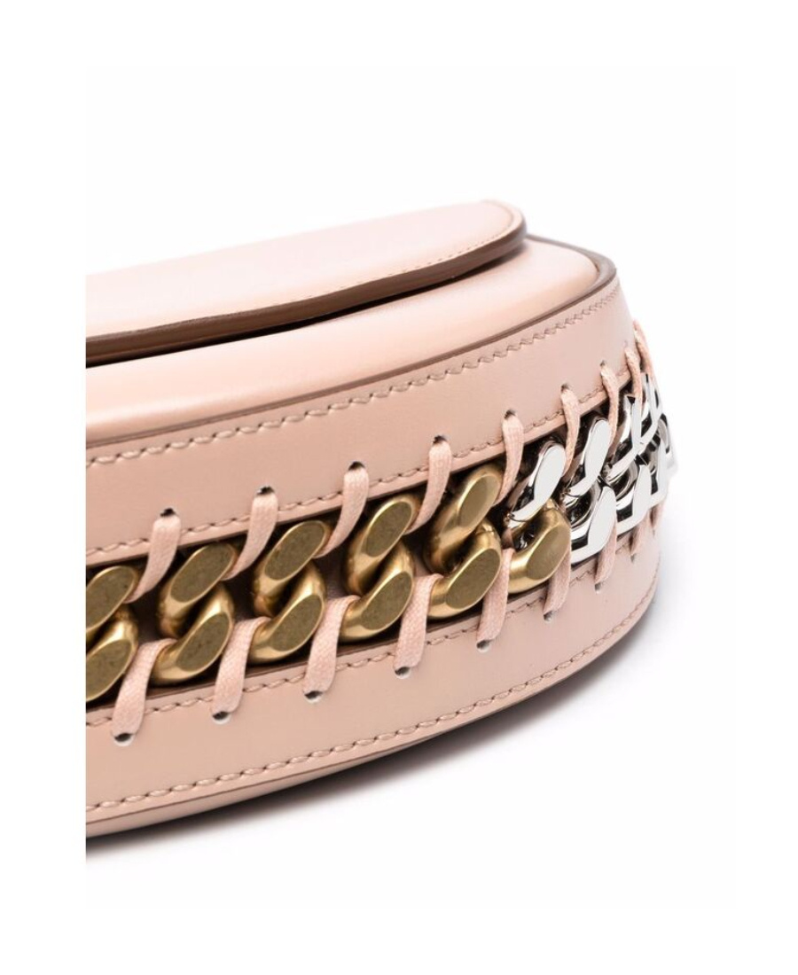Stella Mccartney Chain-trimmed Shoulder Bag In Nude