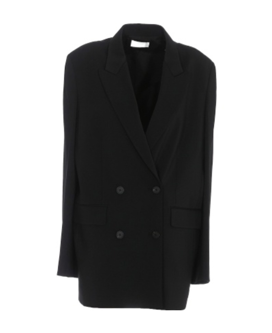 The Row Tristana Double-breasted Blazer In Black