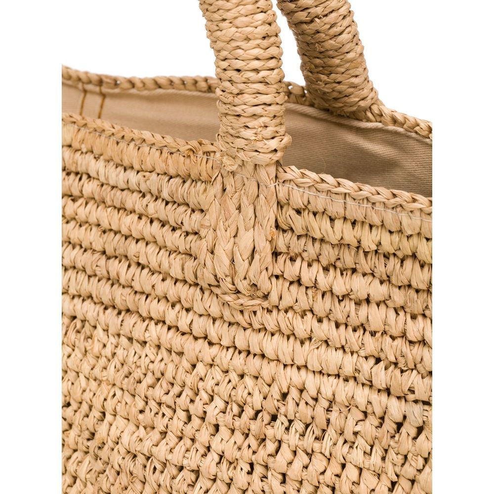 Ibeliv Vanilla Woven Tote In Nude