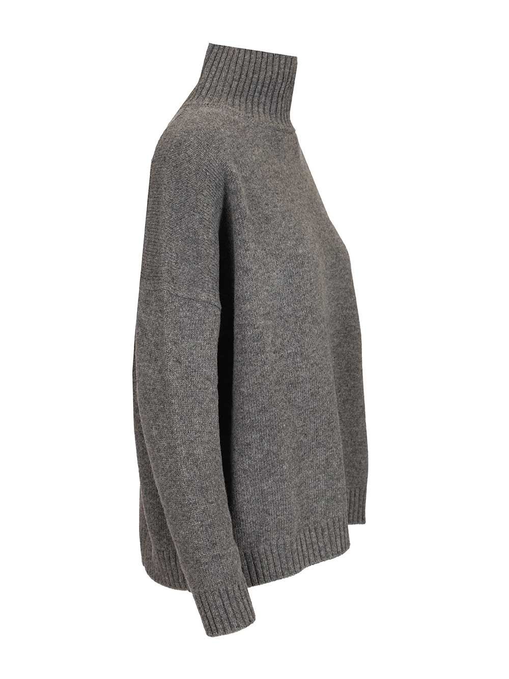 Weekend Max Mara Long-sleeved Sweater In Gray