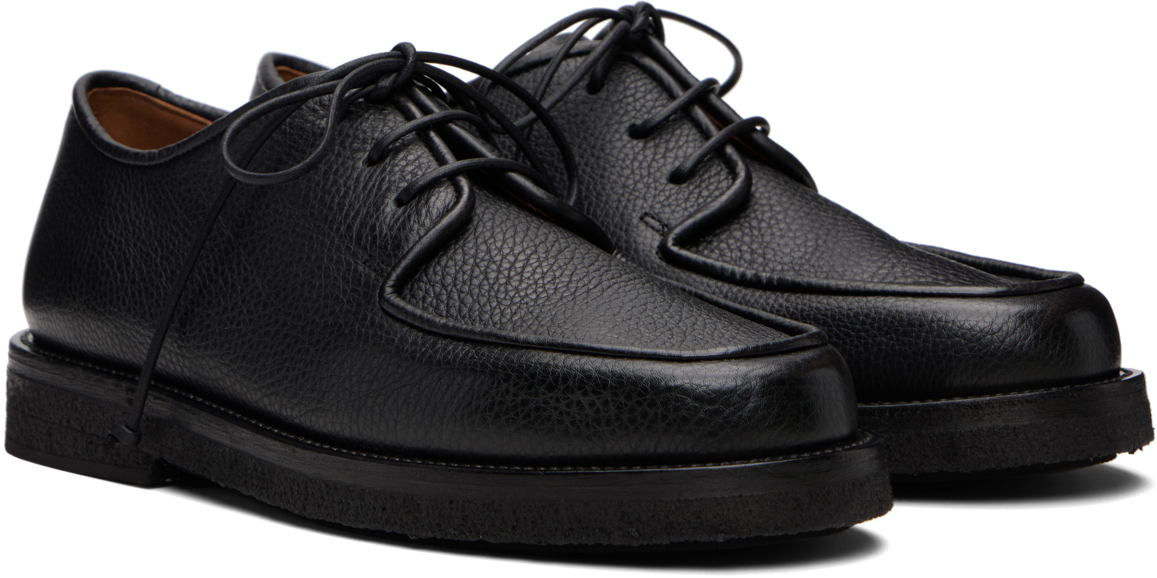 Marsèll Suede Lace-up Derby Shoes In Black
