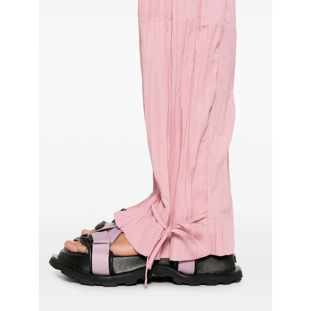 Shop Stine Goya Tie-fastening Loose Trousers In Pink