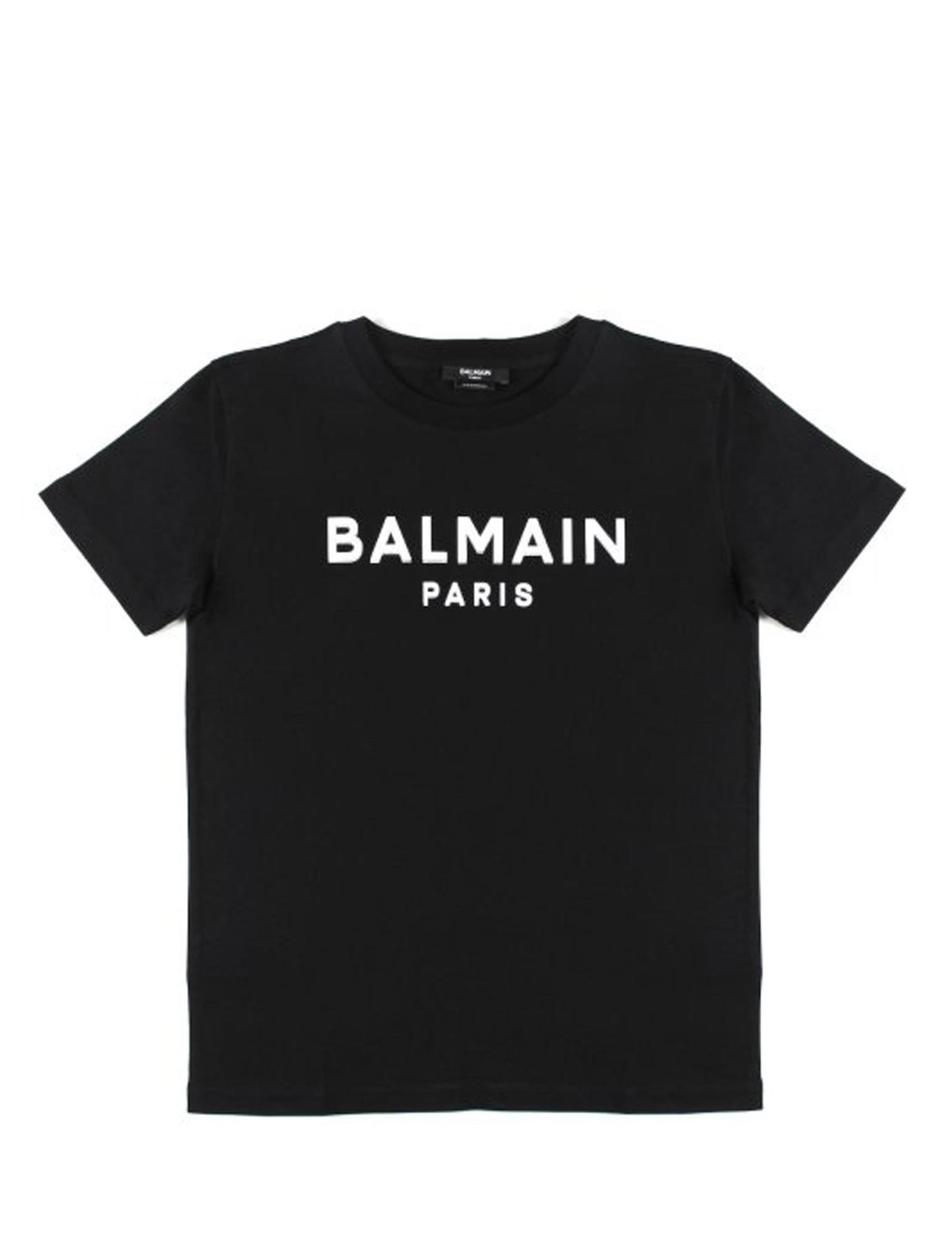 Balmain Cotton T-shirt In Black
