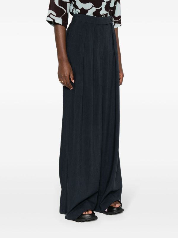Dries Van Noten Elastic Waist Casual Pants In Black
