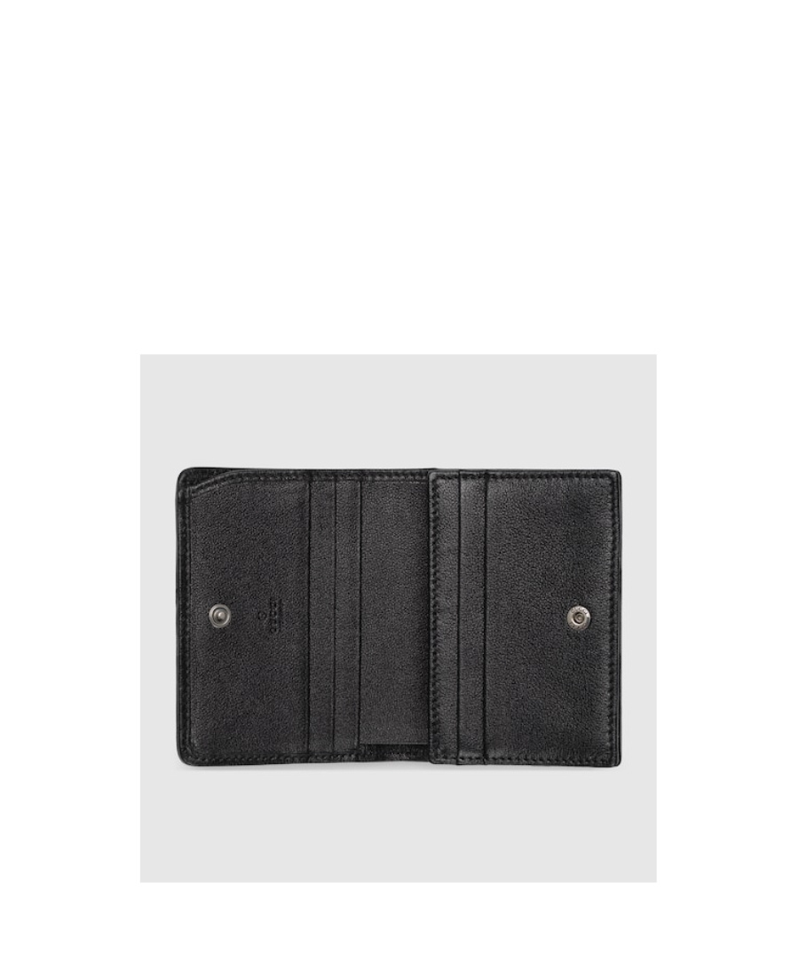 Gucci Blondie Interlocking G Leather Wallet In Black