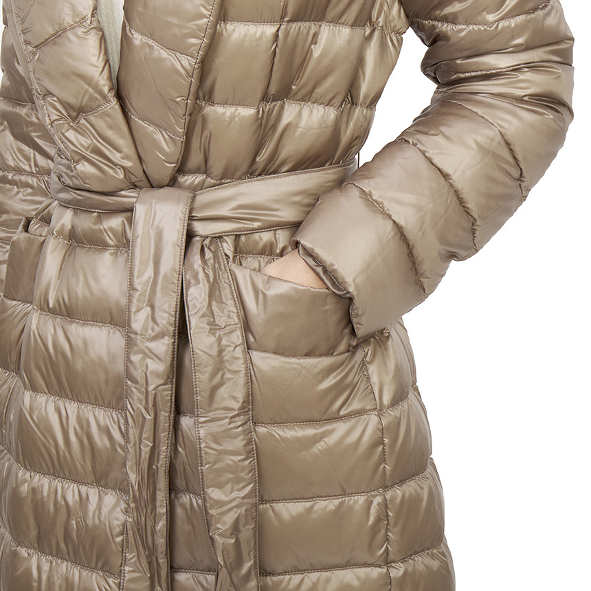 Shop Herno Quilted Down Jacket In Nude