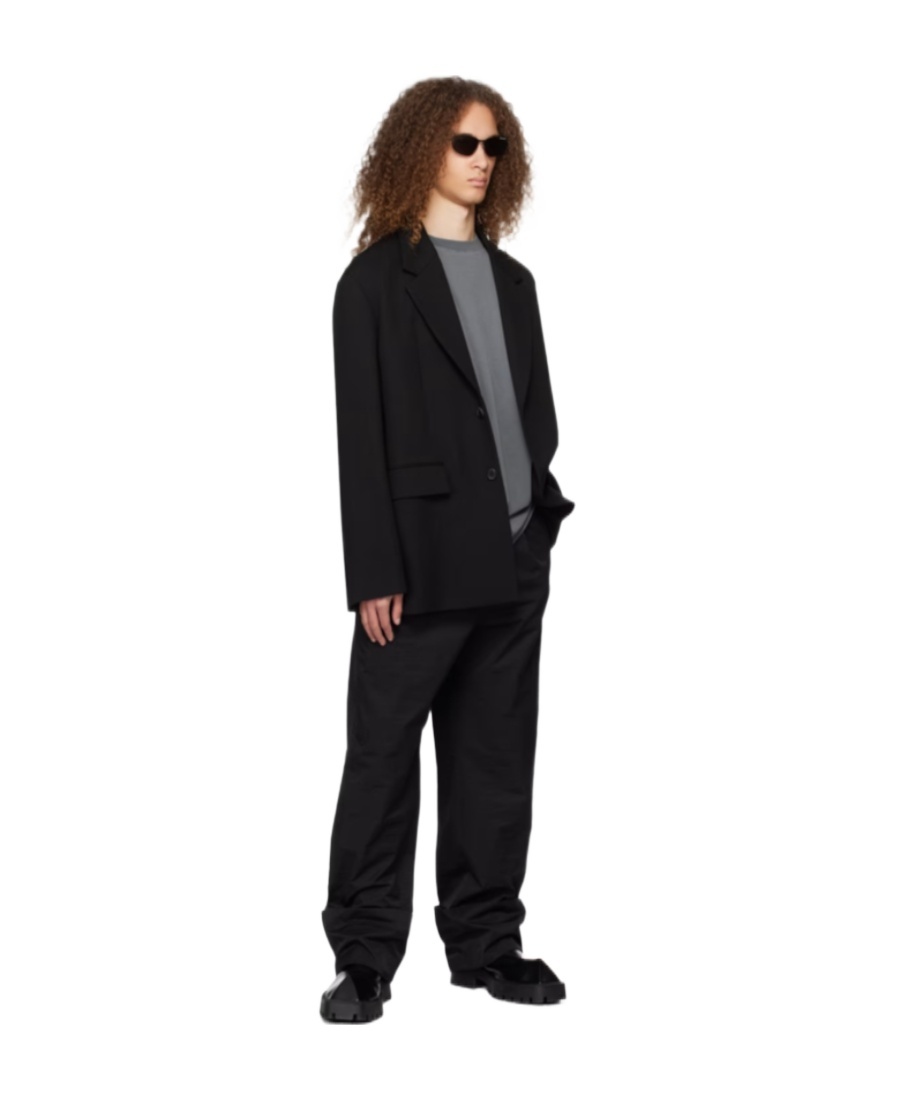 We11 Done Roll-up Four Bags Of Casual Pants In Black