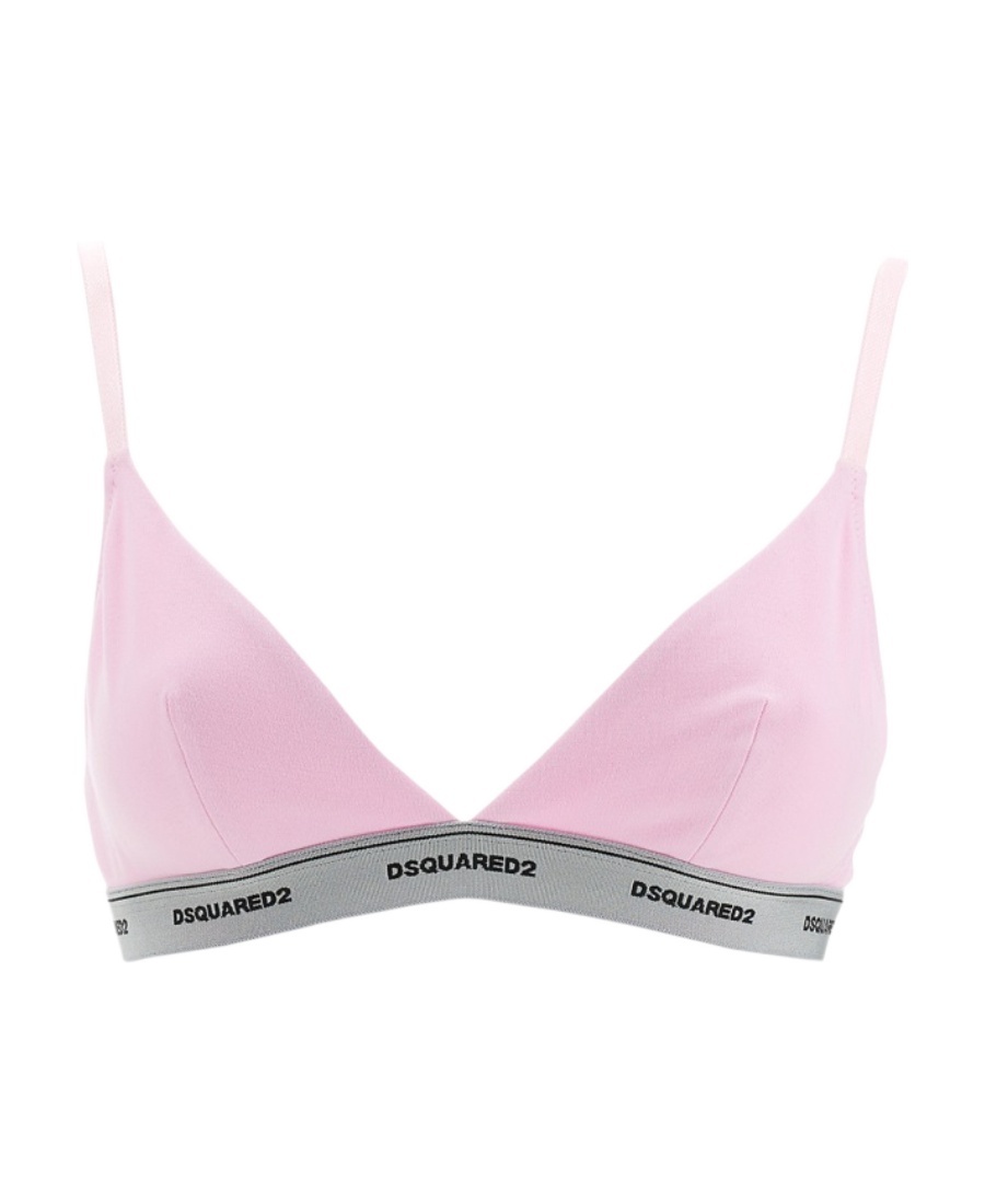 Dsquared2 Dsquared Women Bralette With Logo In Pink