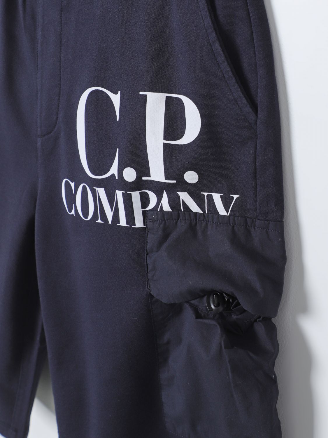 C.p. Company Loose Waist Shorts In Black