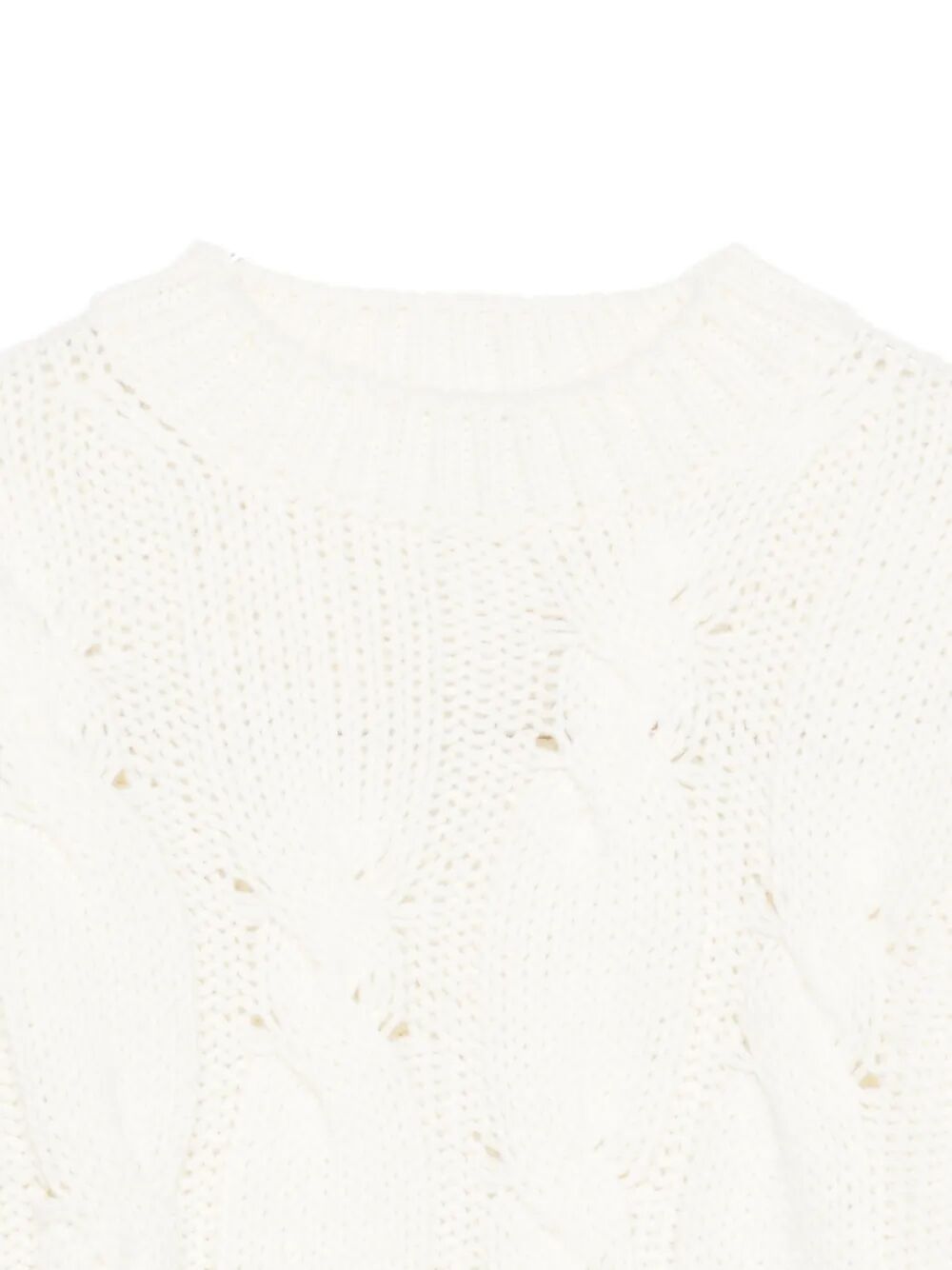 Il Gufo Cable-knit Jumper In White
