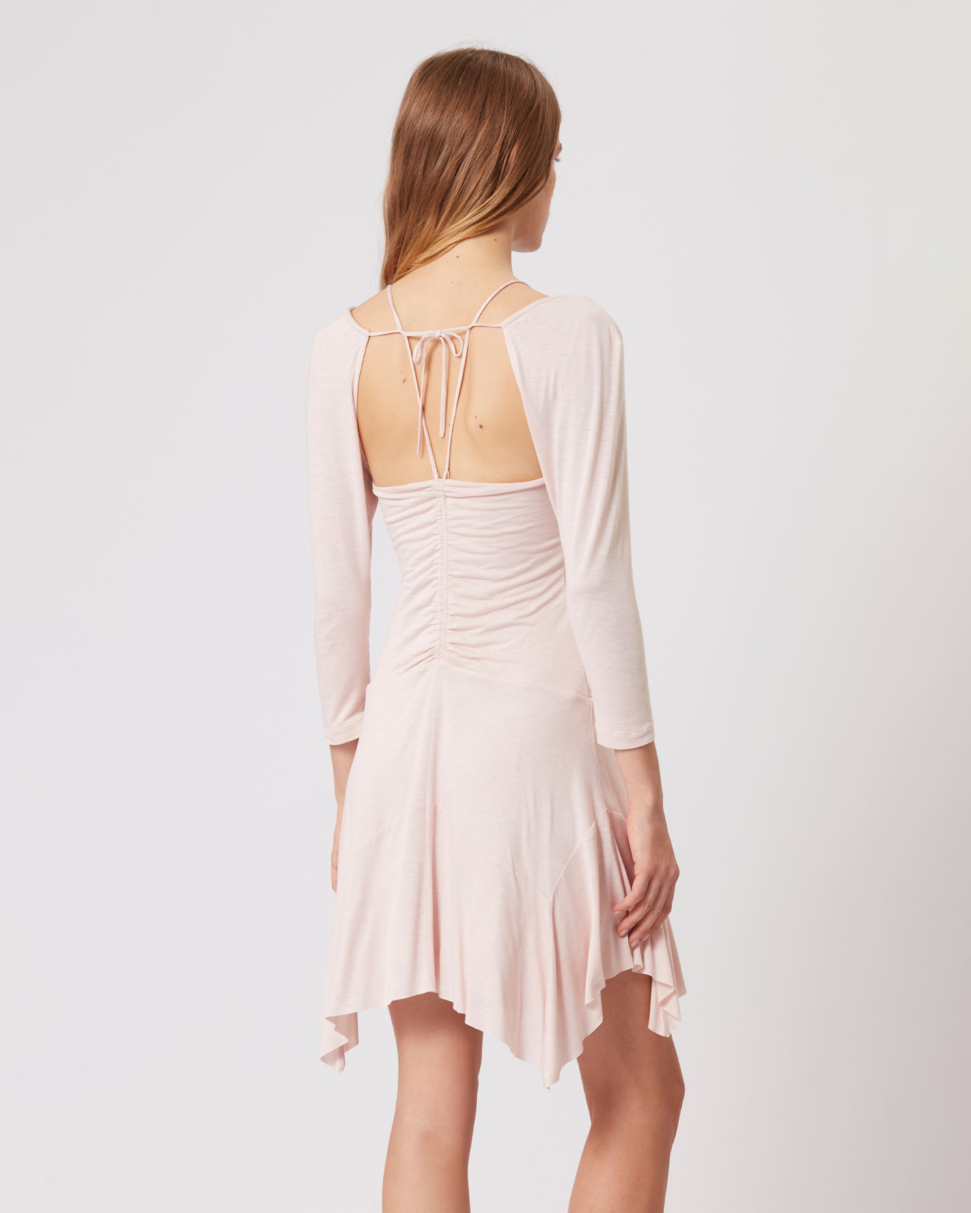Isabel Marant Fabuela Handkerchief-hem Dress In Pink